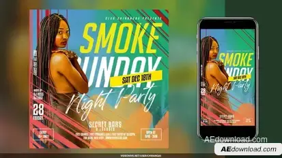 Night Club Flyer v29 Openers template preview