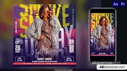 Night Club Flyer v30 Openers template preview