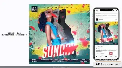Night Club Flyer v4 Openers template preview