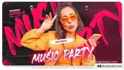 Night Club Party Openers template preview