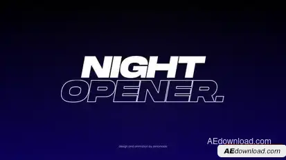Night Opener Openers template preview