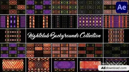 Nightclub Backgrounds Collection for After Effects Elements template preview