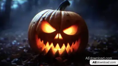Nightmare Pumpkin Intro Logo Stings template preview