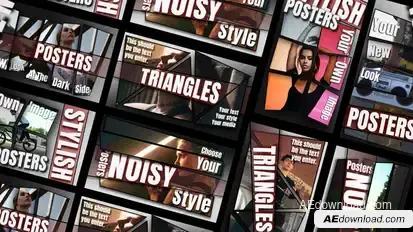 Noise Posters Video Displays template preview