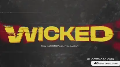 Noise Text Effect Titles template preview
