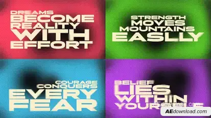 Noise Text Transitions Elements template preview