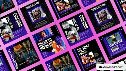 Noisy Fashion Instagram Posts Product Promo template preview