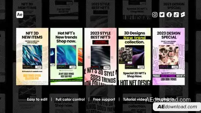 Non-Fungible Token Instagram Reels Product Promo template preview