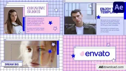 Nostalgic Creative Slides for After Effects Openers template preview