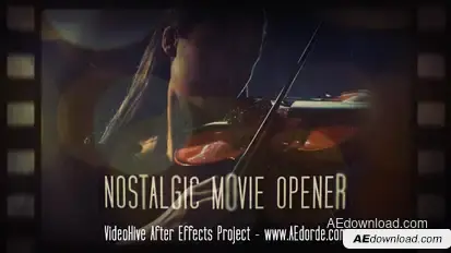 Nostalgic Movie Opener Openers template preview