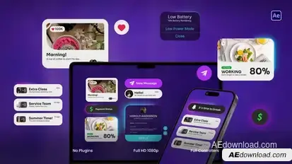 Notification UI Elements template preview