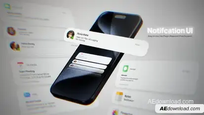 Notification UI Kit Titles template preview