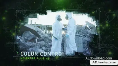 Nuclear Disaster Slideshow Video Displays template preview
