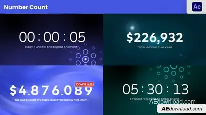 Number & Time Count Elements template preview