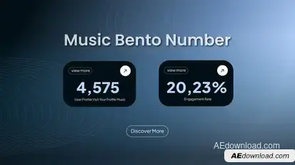 Number Bento Infographic Infographics template preview