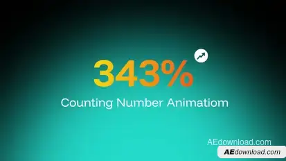 Number Count Up Logo Stings template preview