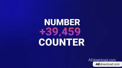 Number Counter Titles template preview