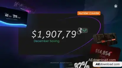 Number Counter Titles template preview