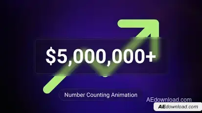 Number Counting Animation Infographics template preview
