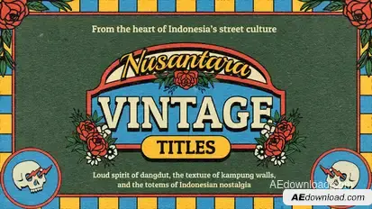 Nusantara Vintage Titles Titles template preview
