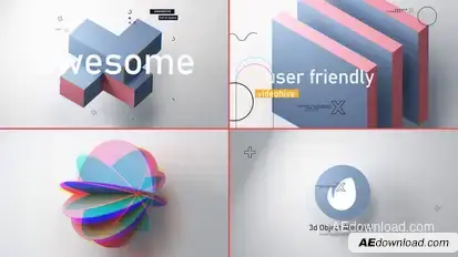 Object Abstract 3d Intro V 3.0 Openers template preview
