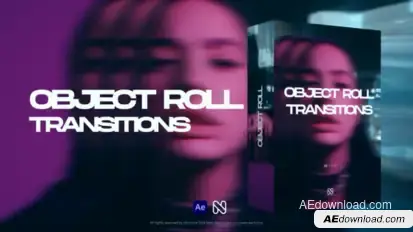 Object Roll Transitions Elements template preview