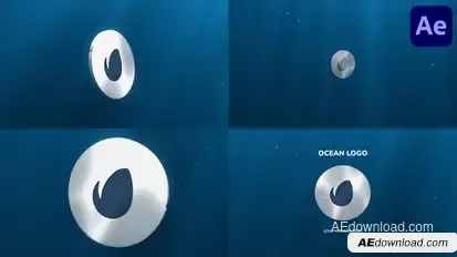 Ocean Underwater Logo for After Effects Logo Stings template preview