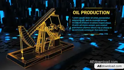 Oil Industry | Promo Video Video Displays template preview