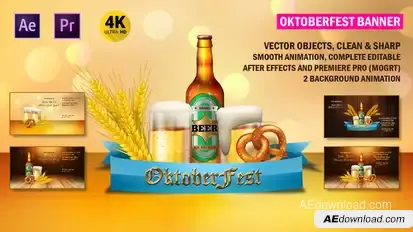 Oktoberfest Banner Card Openers template preview