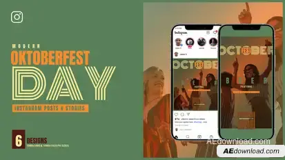 Oktoberfest Beer Festival B115 Video Displays template preview