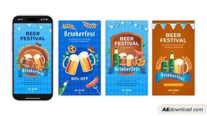 Videohive Oktoberfest Instagram Stories Openers template preview