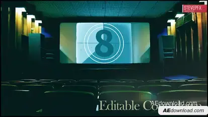 Old Film Countdown Elements template preview