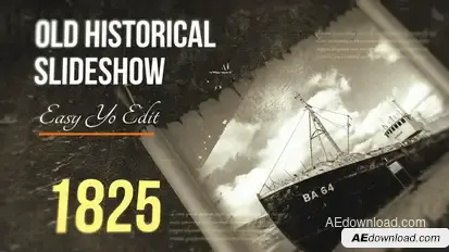 Old Historical Slideshow Video Displays template preview