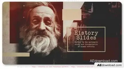 Old History Project Video Displays template preview