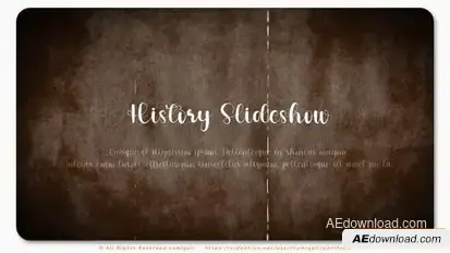 Old History Slideshow Openers template preview