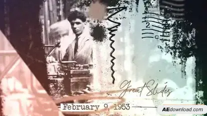 Old Letters - Memory Timeline Opener Openers template preview