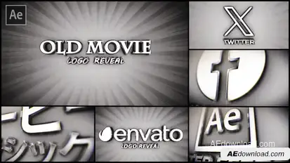 Old Movie and Classic TV Show Logo Logo Stings template preview