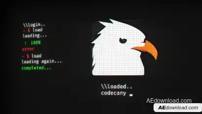 Old Screen Logo Reveal Logo Stings template preview