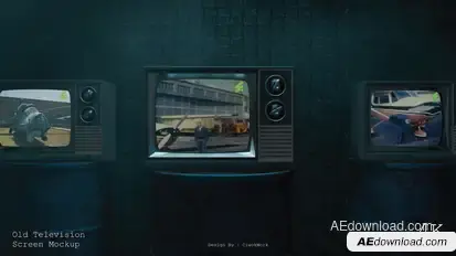 Old Television Screen Mockup Openers template preview