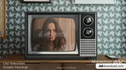 Old Television Screen Mockup Openers template preview