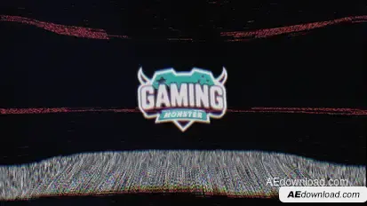 Old TV Glitch Logo Logo Stings template preview
