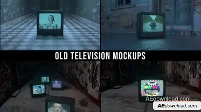 Old TV Mockups Openers template preview