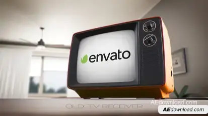 Old TV Receiver Elements template preview