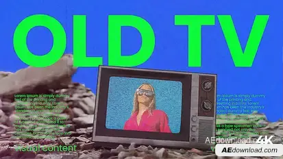 Old TV Visual Ruins Video Displays template preview