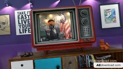 Old TV Youtube Opener Openers template preview