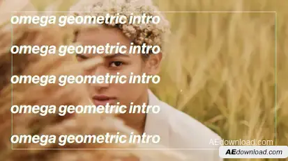 Omega - Geometric Intro Openers template preview
