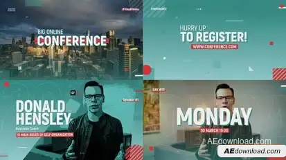 Online Conference Promo Openers template preview