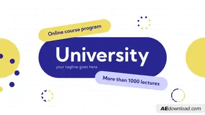 Online Course Promo Presentation Video Displays template preview