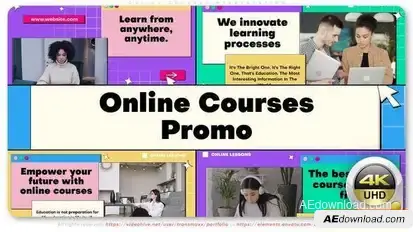 Online Courses Presentation Openers template preview