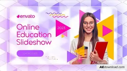 Online Education Slideshow Video Displays template preview
